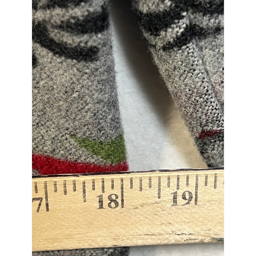 Pendleton Womens Wool Hooded Jacket Southwestern Aztec Zip Up M Grey Black Red - Picture 7 of 13